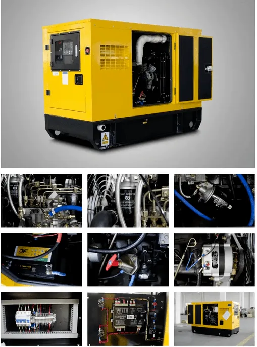 Schematic diagram of the cable connecting the diesel generator