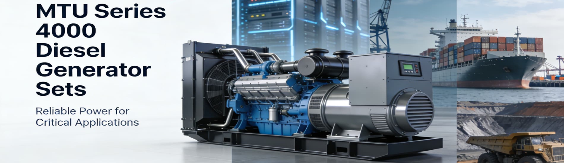 A 1500kw German MTU diesel generator set applied in a data center