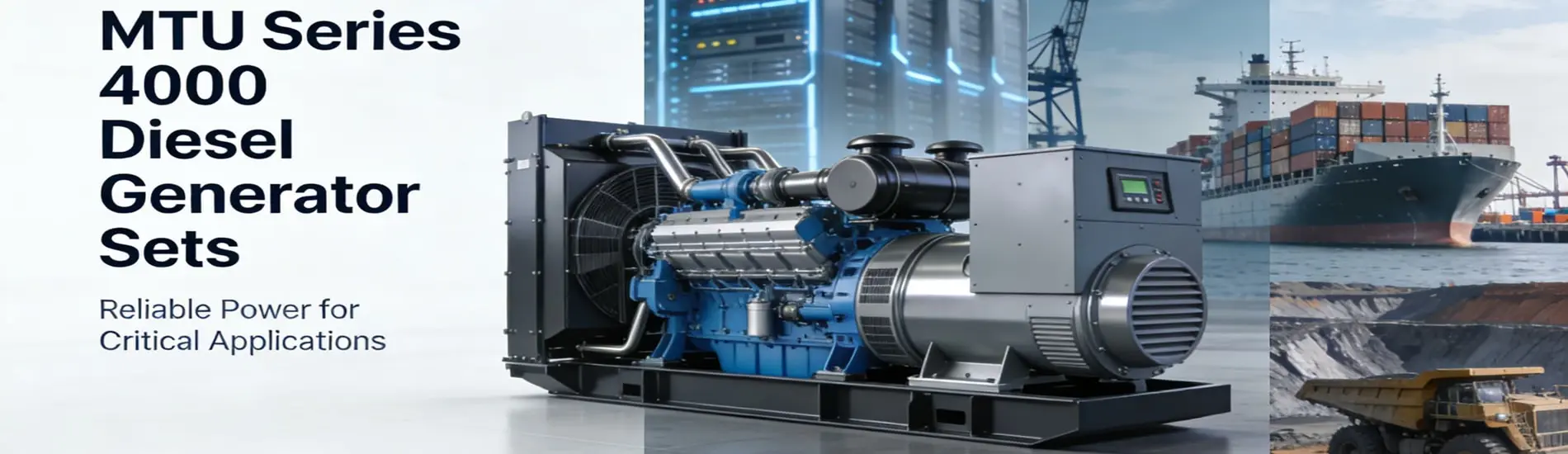 A 1500kw German MTU diesel generator set applied in a data center