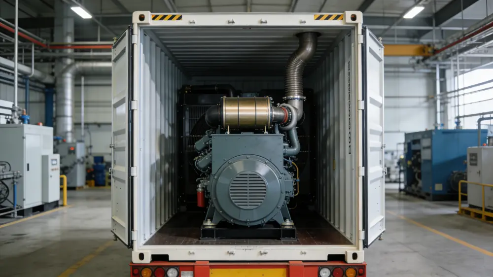 Application of 2000kw container diesel generator set in emergency backup power supply of public power grid-2
