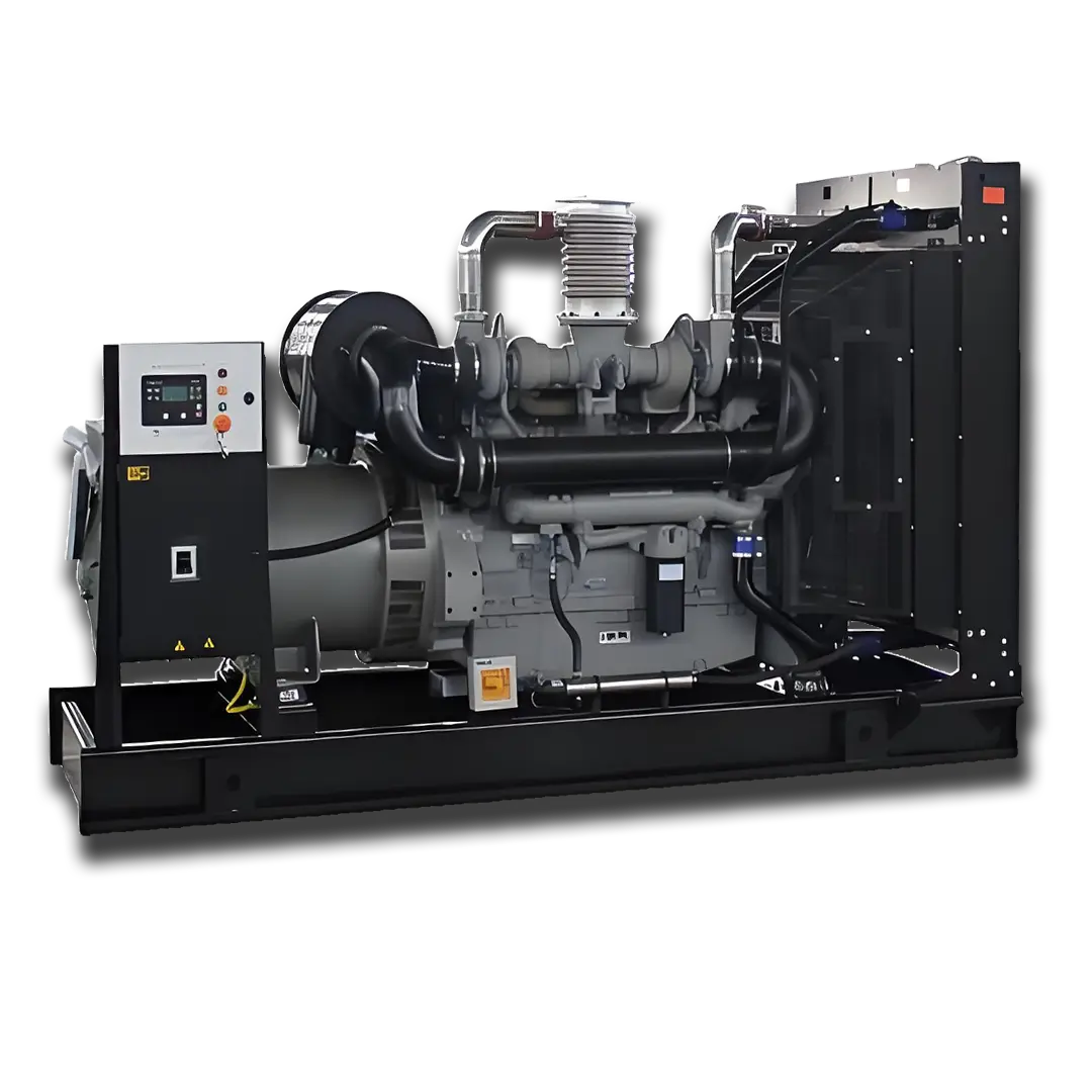 Perkins diesel generator on white background – HVO-ready British engineering.