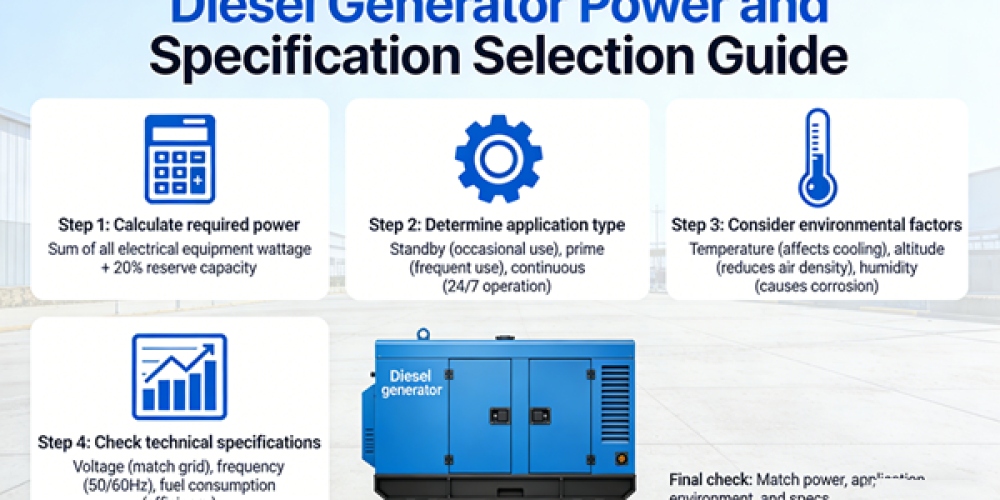 Specification (Power) Selection Guide for Diesel Generator Diagram 01